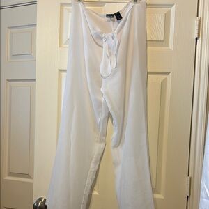 Cherokee White Wide Leg swim cover up!